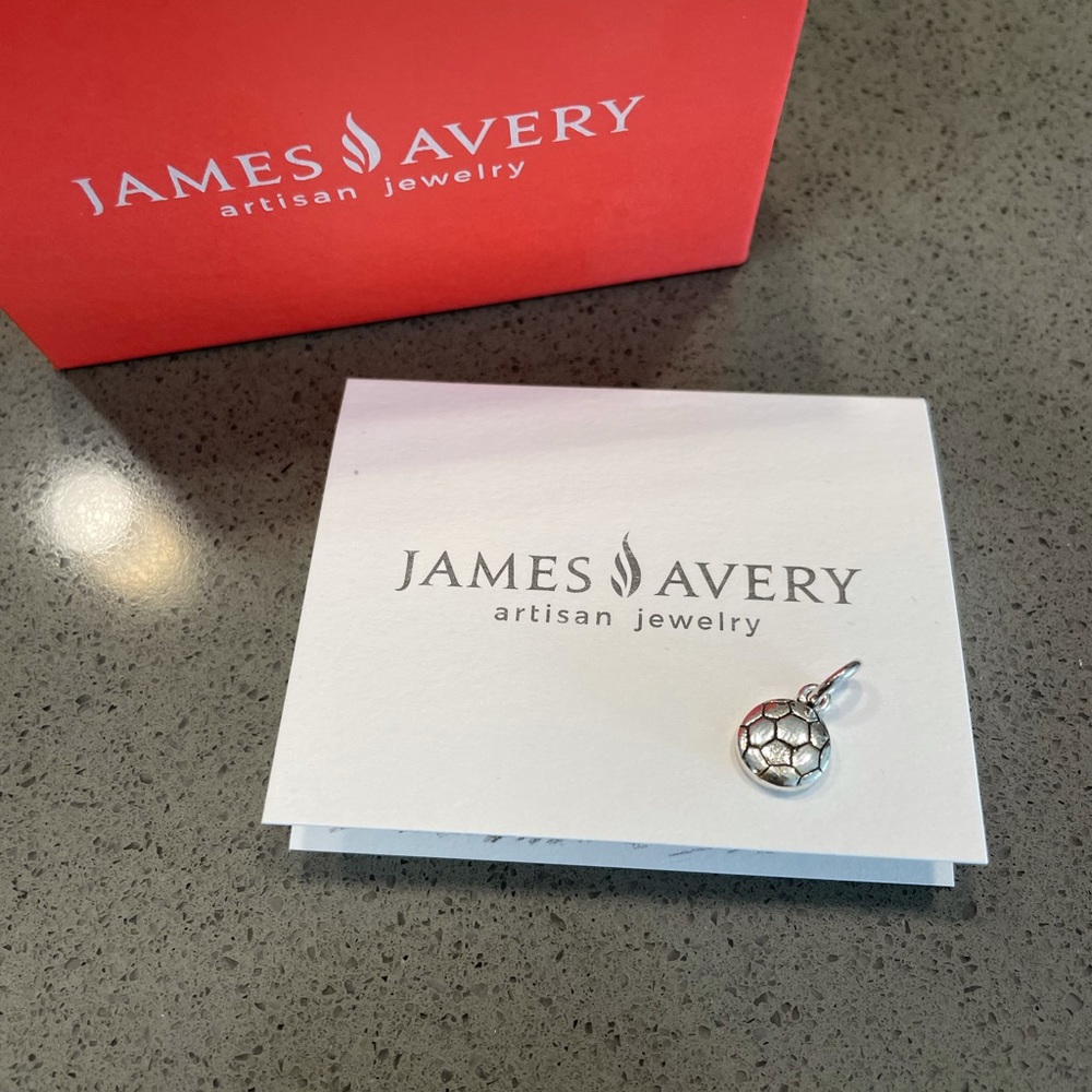 James Avery Sterling silver soccer ball charm